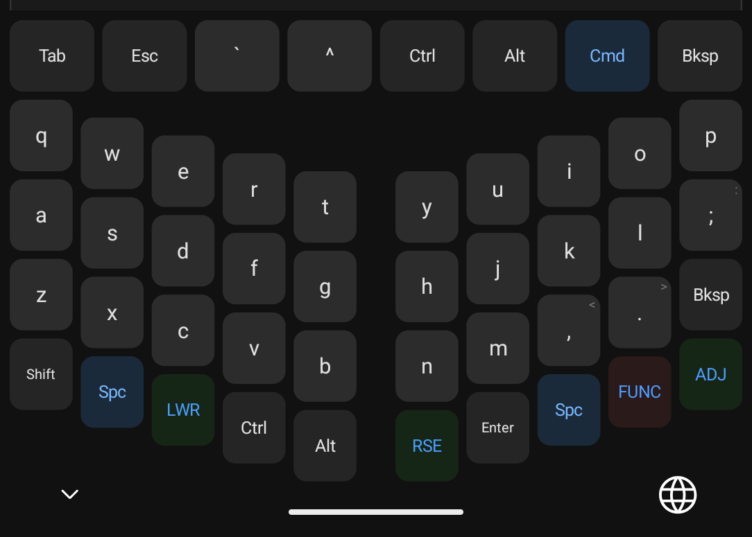CodeKeyboard — split Sofle-inspired layout
