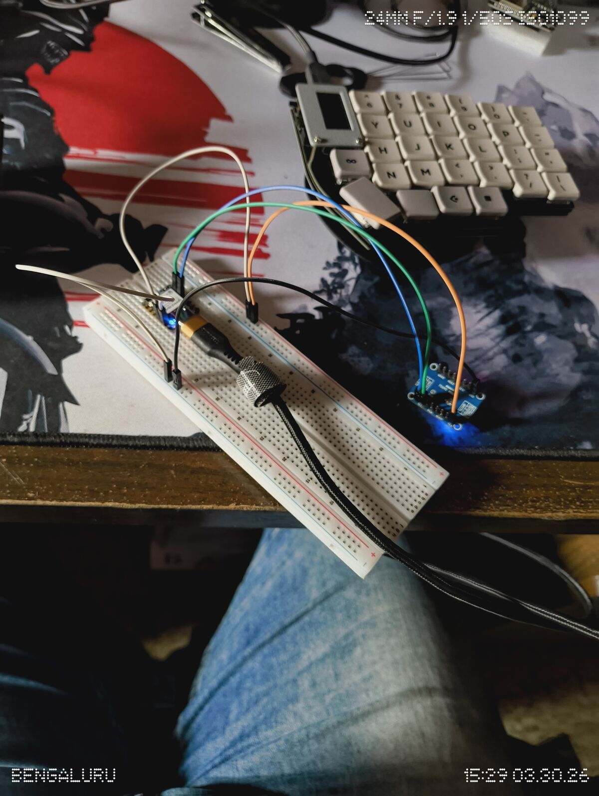Early prototype during calibration testing