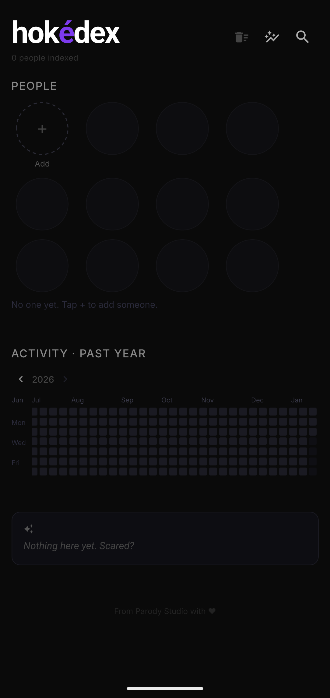 hokédex home screen